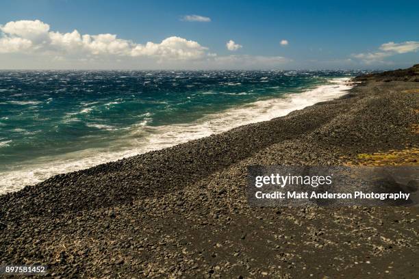 green sand coast big island #1 - castaway island stock-fotos und bilder