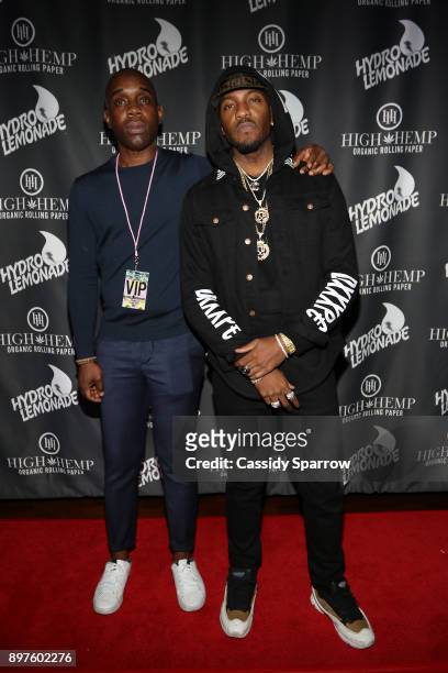 Damon Campbell and Grafh Attend The High Hemp Hang Out at PlayStation Theater on December 22, 2017 in New York City.
