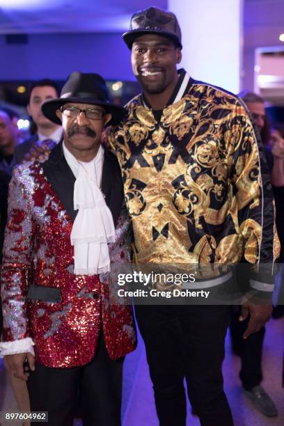 Dennis Graham and Sheldon Bailey attend the Rio Vista Universal's Valkyrie Awards and Holiday Party on December 16, 2017 in Los Angeles, California.