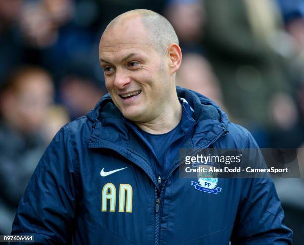 Preston North End manager Alex Neil during the Sky Bet Championship match between Preston North End and Nottingham Forest at Deepdale on December 23,...