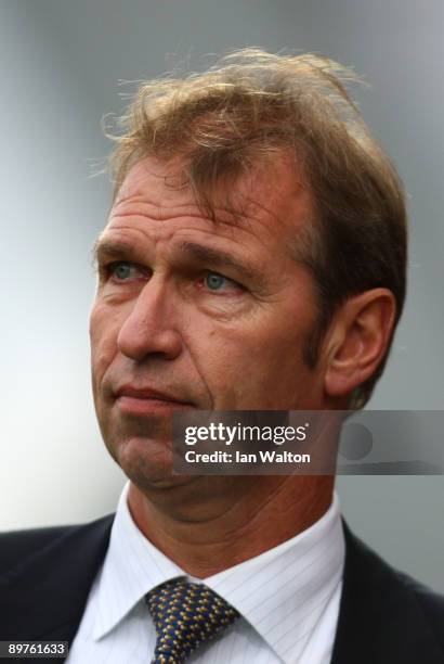 Australia manager Pim Verbeek looks on during the International Friendly match between Republic of Ireland and Australia at Thomond Park on August...