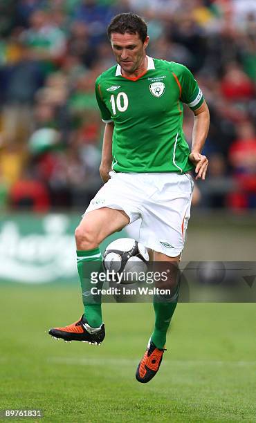 Robbie Keane of Republic of Ireland in action during the International Friendly match between Republic of Ireland and Australia at Thomond Park on...
