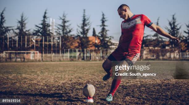 rugby penalty kick - rugby league stock pictures, royalty-free photos & images