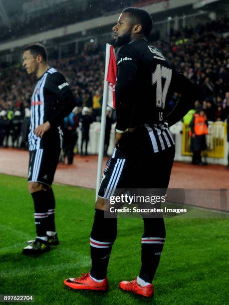 Jeremain Lens of Besiktas during the Turkish Super lig match between Sivasspor v Besiktas at the Yeni Sivas 4 Eylil Stadium on December 23, 2017 in...