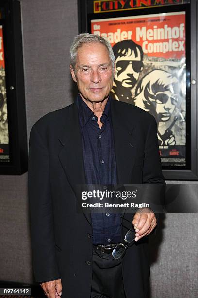 Personality Bob Simon attends a screening of "The Baader Meinhof Complex" at Cinema 2 on August 12, 2009 in New York City.