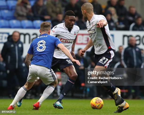 Bolton Wanderers' Sammy Ameobi during the Sky Bet Championship match between Bolton Wanderers and Cardiff City at Macron Stadium on December 23, 2017...