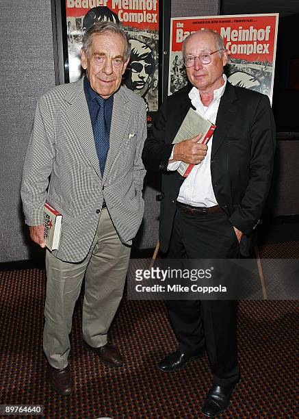 Minutes correspondent Morley Safer and author Stefan Aust attends a screening of "The Baader Meinhof Complex" at Cinema 2 on August 12, 2009 in New...