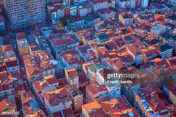 cityscape, view from the height istambul (roofs) - istambul stock pictures, royalty-free photos & images