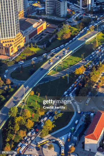 paisaje, vista desde la altura de estambul (caminos) - istambul fotografías e imágenes de stock