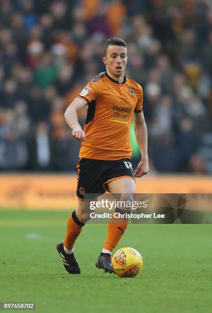 Diogo Teixeira da Silva of Wolverhampton Wanderers in action during the Sky Bet Championship match between Wolverhampton and Ipswich Town at Molineux...