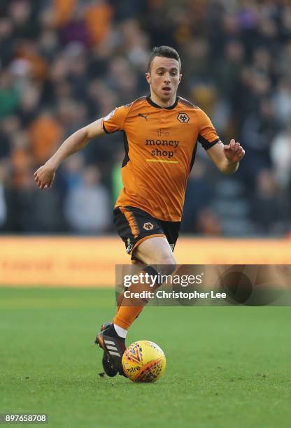 Diogo Teixeira da Silva of Wolverhampton Wanderers in action during the Sky Bet Championship match between Wolverhampton and Ipswich Town at Molineux...