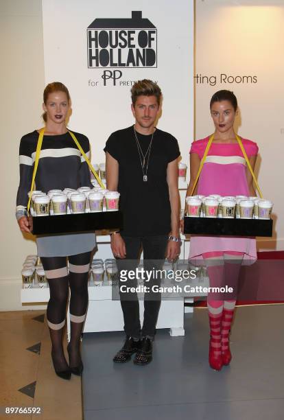 Designer Henry Holland launches House Of Holland For Pretty Polly at Selfridges on August 13, 2009 in London, England.