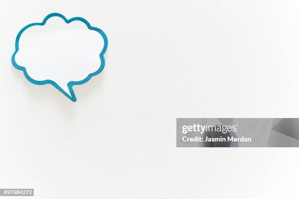 speech bubble - cloud computing white background stock pictures, royalty-free photos & images