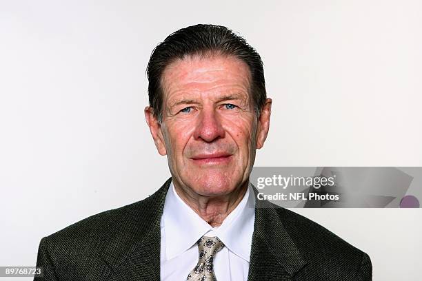 Joe Bugel of the Washington Redskins poses for his 2009 NFL headshot at photo day in Landover, Maryland.