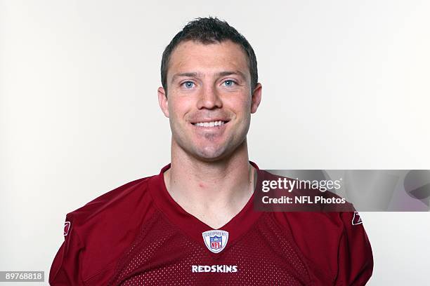 Reed Doughty of the Washington Redskins poses for his 2009 NFL headshot at photo day in Landover, Maryland.