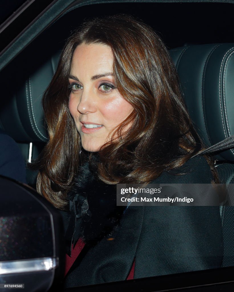 Royal Family Attend Christmas Lunch At Buckingham Palace