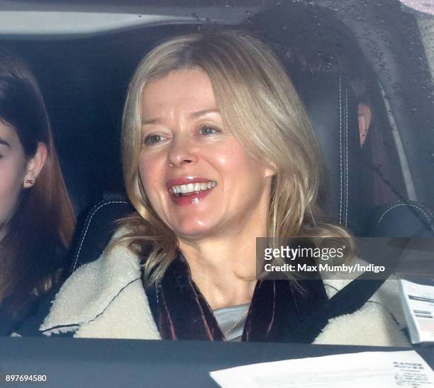 Lady Helen Taylor attends a Christmas lunch for members of the Royal Family hosted by Queen Elizabeth II at Buckingham Palace on December 20, 2017 in...