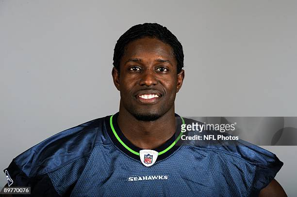 Deion Branch of the Seattle Seahawks poses for his 2009 NFL headshot at photo day in Seattle, Washington.