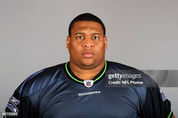 Red Bryant of the Seattle Seahawks poses for his 2009 NFL headshot at photo day in Seattle, Washington.