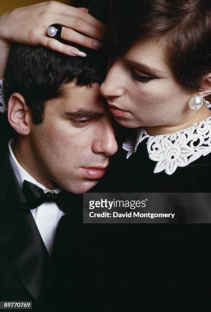 American actress and singer Barbra Streisand with her husband, actor Elliott Gould, May 1966.