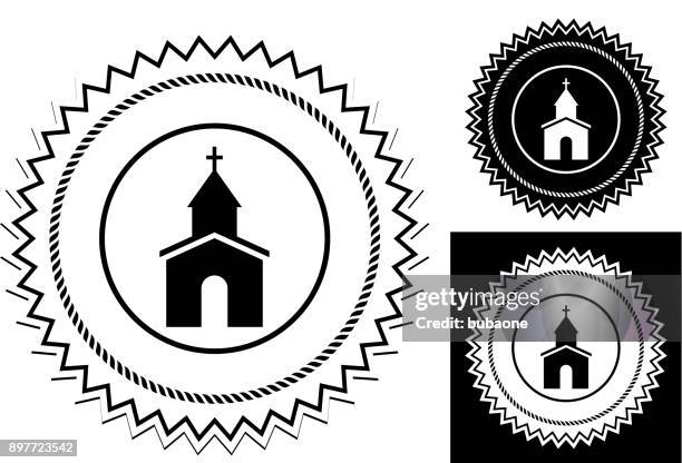 church. - chapel icon stock illustrations