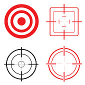 Icon set target and look. Ideal for training and institutional materials