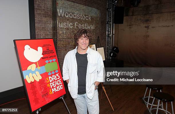 Woodstock Music Festival co-producer Micael Lang attends a celebration of the 40th Anniversary of Woodstock at the at Rock & Roll Hall of Fame Annex...