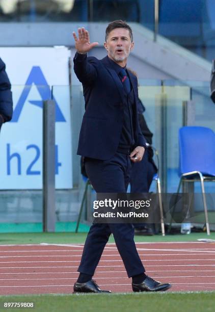 Benito Carbone during the Italian Serie A football match between S.S. Lazio and Crotone at the Olympic Stadium in Rome, on december 23, 2017.