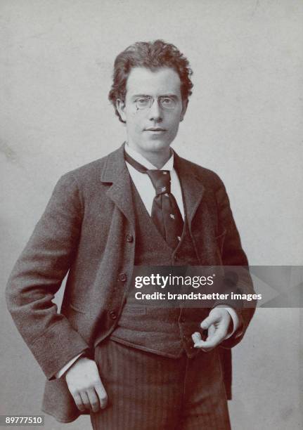 The Austrian composer Gustav Mahler. Hamburg. Photograph by Emil Bieber. 1892.