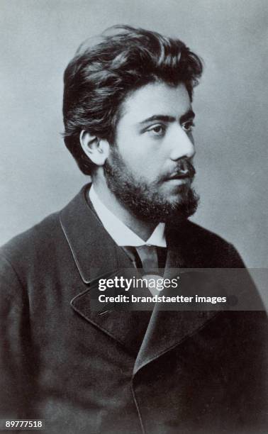 Austrian composer Gustav Mahler. Photograph around 1885