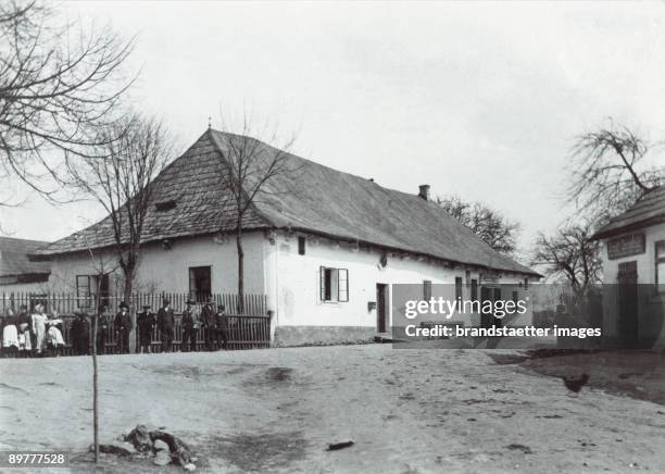 The house where the Austrian composer Gustav Mahler was born in 1860. Kalisti. Photograph. Around 1920.