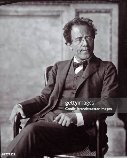 The Austrian composer Gustav Mahler. Photograph by Moriz Nähr. 1907.