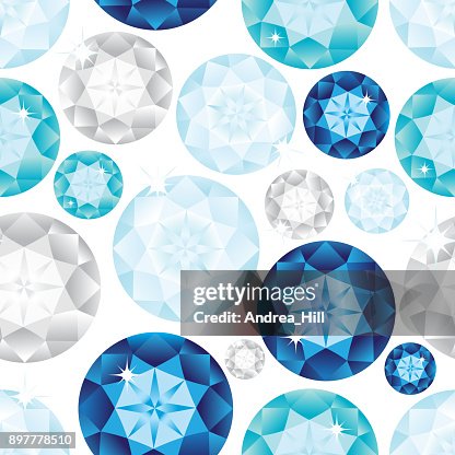 寶石無縫花紋。向量插圖。 寶石無縫花紋。向量插圖。