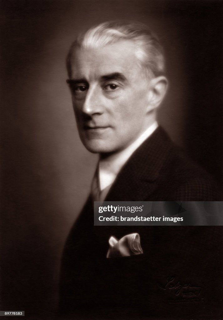 Joseph Raval The French composer and pianist Joseph Maurice Ravel. Photograph ...