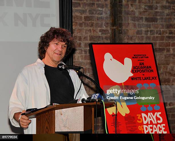 Michael Lang celebrates the 40th Anniversary of Woodstock at the Rock & Roll Hall of Fame Annex NYC on August 13, 2009 in New York City.