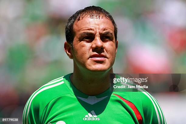 Mexican player Cuauhtemoc Blanco before the FIFA World Cup 2010 Qualifier match between Mexico and United States at the Azteca Stadium on August 12,...