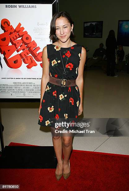 Zelda Williams arrives to the Los Angeles premiere of "World's Greatest Dad" held at the Landmark Theater on August 13, 2009 in Los Angeles,...