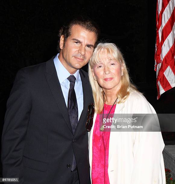Actors Vincent De Paul and Diane Ladd attend 'SAG' event 'Meet the Candidates' hosted by Nancy Sinatra on August 13, 2009 in Beverly Hills,...