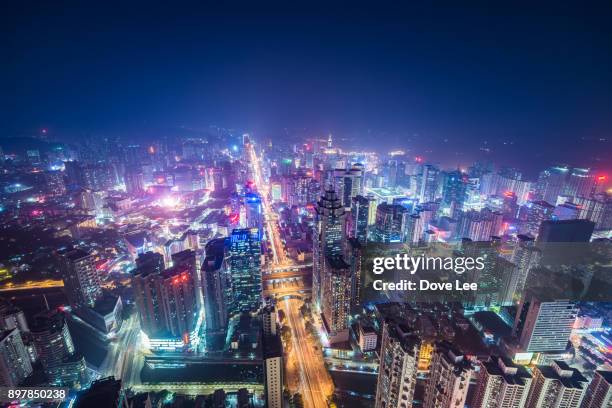 shenzhen cityscape - 深圳市 ストックフォトと画像