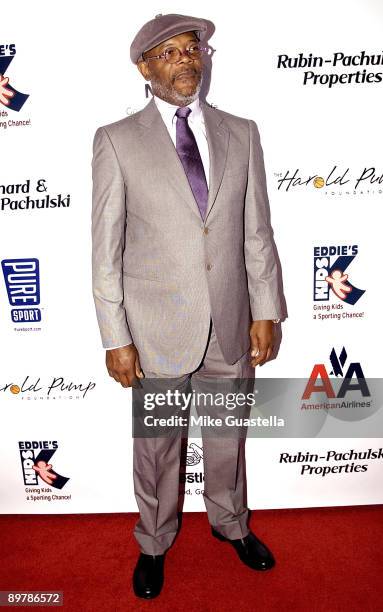 Actor Samuel L. Jackson arrives at the Annual Harold Pump Foundation Gala honoring Magic Johnson and Bill Russell at The Beverly Hilton Hotel on...