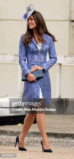 Kate Middleton attends the wedding of Nicholas van Cutsem and Alice Hadden-Paton at The Guards Chapel, Wellington Barracks on August 14, 2009 in...