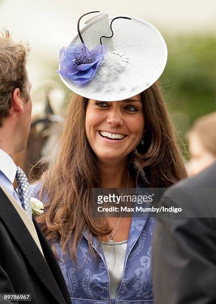 Kate Middleton attends the wedding of Nicholas van Cutsem and Alice at The Guards Chapel, Wellington Barracks on August 14, 2009 in London, England.