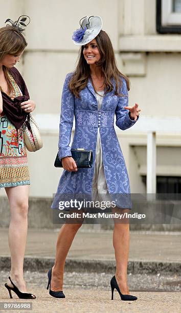 Kate Middleton attends the wedding of Nicholas van Cutsem and Alice at The Guards Chapel, Wellington Barracks on August 14, 2009 in London, England.