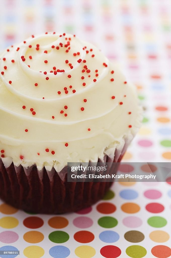 Cupcake with sprinkles