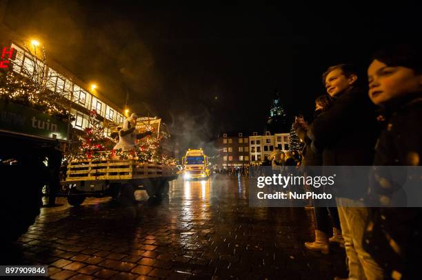 December 23th, Nijmegen. For the second time, The Truck Light Parade was celebrated in Nijmegen. The Parade took place around the center of the city...
