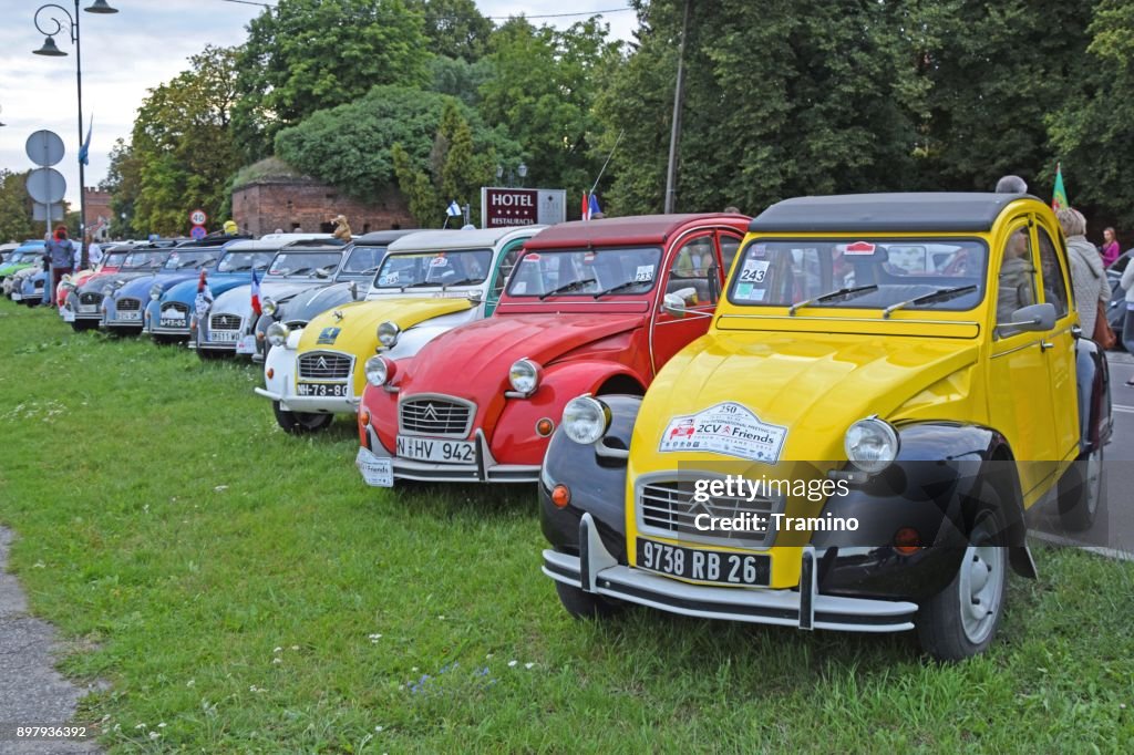 Old Citroen 2CV vehicles