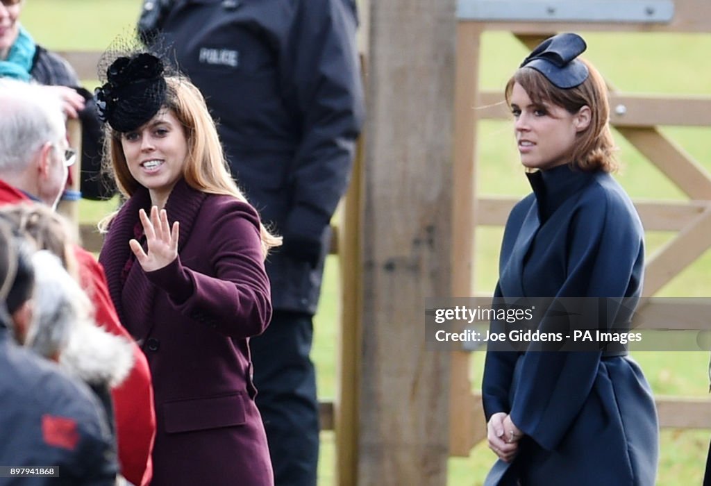 Royals attend church