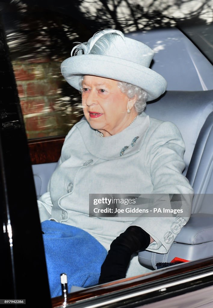 Royals attend church