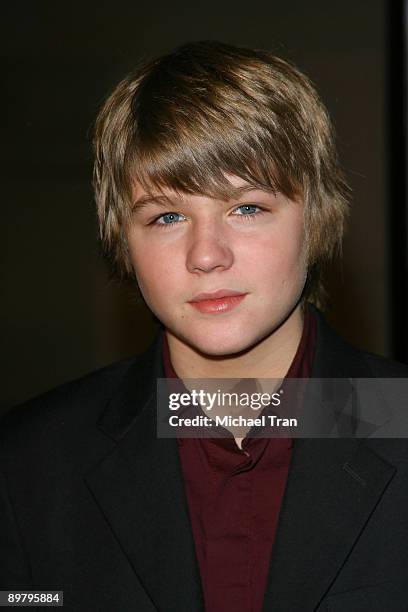 Actor Miles Heizer arrives at the Los Angeles Premiere of "Rails and Ties" held at The Steven J. Ross Theatre on the Warner Bros. Studio lot on...