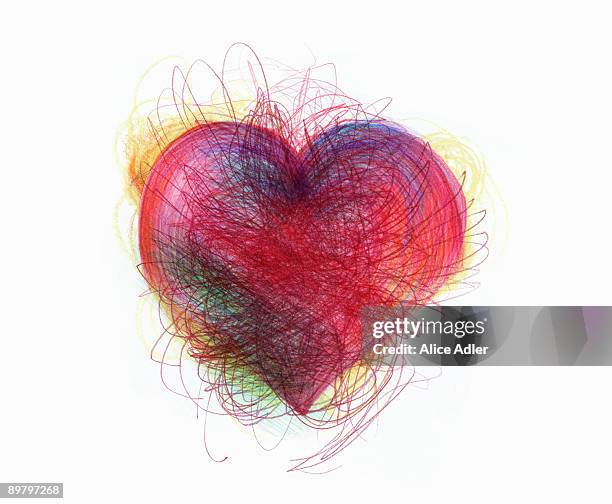 a heart shape - love emotion stock illustrations